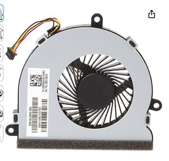DC28000GAR0.-Ventilador de CPU para portátil 15-AC