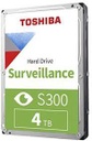 HDWT140UZSVAR - Disco duro interno de vigilancia S300 de 4TB de 3,5" - CMR SATA 6 Gb/s 5400 RPM caché de 128 MB. Toshiba