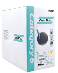 NUC6C04BU-CE - PANDUIT, Cable UTP, CAT6, CM, 24AWG Azul, NetKey™  1000' (305 Mts)