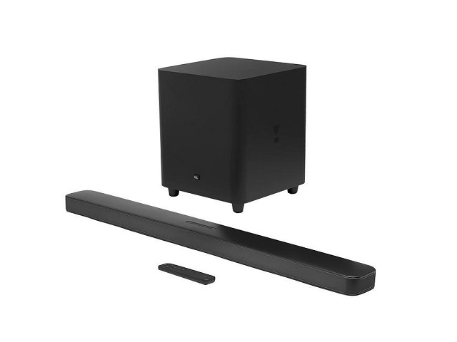 JBL Bar 5.1 - Sistema de barra de sonido - para teatro en casa - canal 5.1 - inalámbrico - Bluetooth - 510 vatios (Total) - negro