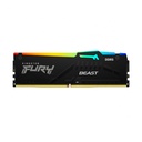 Kingston FURY Beast RGB - DDR5 - módulo - 8 GB - DIMM de 288 contactos - 5200 MHz / PC5-41600 - CL40 - 1.25 V - sin búfer - on-die ECC