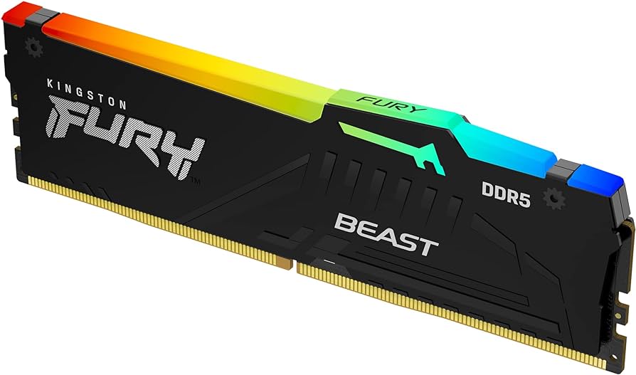 Kingston FURY Beast RGB - DDR5 - módulo - 8 GB - DIMM de 288 contactos - 5600 MHz / PC5-44800 - CL40 - 1.25 V - sin búfer - on-die ECC