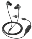 Logitech Zone Wired Earbuds - Auricular - en oreja - cableado - conector de 3,5 mm - aislamiento de ruido - grafito - Certificado para Skype Empresarial, Certificado para Equipos de Microsoft