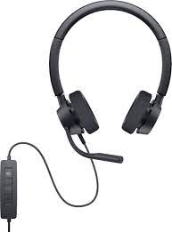 Dell Pro Stereo Headset WH3022 - Auricular - cableado - USB - Certificado por Zoom, Certificado para Equipos de Microsoft