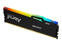 Kingston FURY Beast RGB - DDR5 - módulo - 16 GB - DIMM de 288 contactos - 5200 MHz / PC5-41600 - CL40 - 1.25 V - sin búfer - on-die ECC