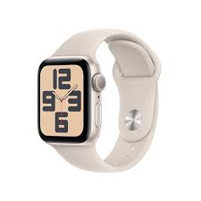 Apple Watch SE (GPS) - 2ª generación - 44 mm - aluminio estrellado - reloj inteligente con pulsera deportiva - fluoroelastómero - estrellado - tamaño de la banda: S/M - 32 GB - Wi-Fi, Bluetooth - 32.9 g