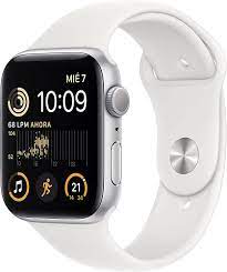 Apple Watch SE (GPS) - 2ª generación - 44 mm - aluminio plateado - reloj inteligente con pulsera deportiva - fluoroelastómero - azul tormenta - tamaño de la banda: M/L - 32 GB - Wi-Fi, Bluetooth - 32.9 g