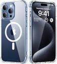 Apple - Carcasa trasera para teléfono móvil - compatibilidad con MagSafe - policarbonato - transparente - para iPhone 15 Pro