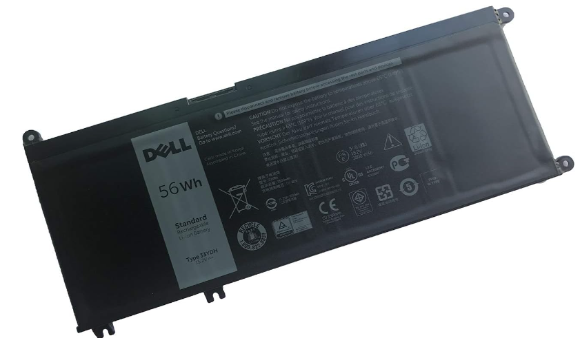 DELL 33YDH Batería - 15.2 V, 56 Wh, para Dell Latitude 3380 3480 3490 3580 3590 DELL Inspiron 7573 7577 7586 7773 7778 7779 DELL G3 15 3555 79G 17 3779 G5 15 5587 G7 15 7588