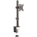 StarTech.com Soporte de Escritorio para Monitor hasta 8kg con Montaje VESA - con Mástil de Servicio Pesado - Ergonómico y Altura Ajustable - Montaje en Escritorio mediante Abrazadera/Ojal (ARMPIVOTV2) - Kit de montaje (montaje con pinza de sujeción para escritorio, abrazadera polar, barra, Placa de arandela, arandelas, sujeción para colocación de cable) - para Monitor - plástico, acero - negro - tamaño de pantalla: 13"-32" - pinza en C, ojal, montable en escritorio