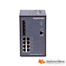 Fortinet FortiSwitch Rugged 112D-POE - Switch - 8 x 10/100/1000 (PoE+) + 4 x combo Gigabit SFP - DIN rail mountable, wall-mountable - PoE+