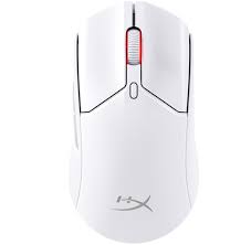 HyperX Pulsefire Haste 2 - Ratón - óptico - 6 botones - inalámbrico, cableado - 2.4 GHz, Bluetooth 5.0 - receptor inalámbrico USB - blanco