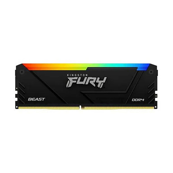 Kingston FURY Beast RGB - DDR4 - módulo - 16 GB - DIMM de 288 contactos - 3200 MHz / PC4-25600 - CL16 - 1.35 V - sin búfer - no ECC - negro