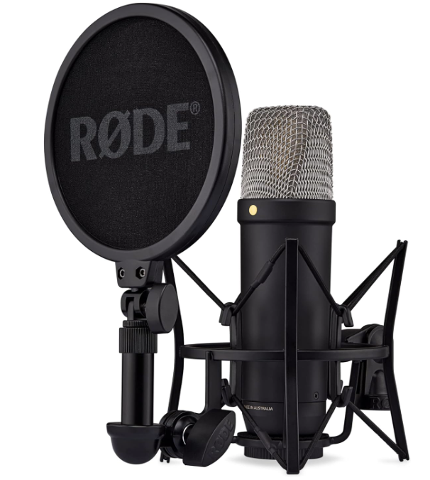 RØDE NT1 Micrófono condensador de estudio de diafragma grande de 5ª generación con salidas XLR y USB