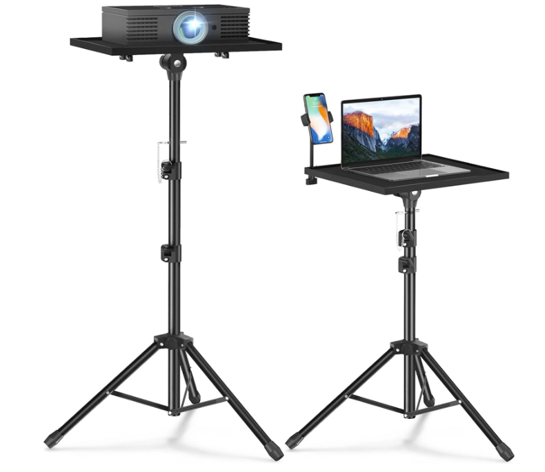 Trípode para proyector, trípode para laptop, altura ajustable de 22 a 47 pulgadas, soporte de trípode para proyector