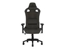 CORSAIR TC100 RELAXED - Silla de juegos - ergonómico - reposabrazos - forma de T - inclinación - nailon, plush leatherette - negro