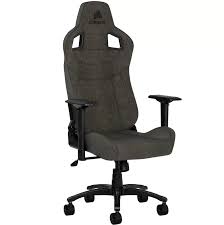 CORSAIR T3 RUSH - Silla de juegos - reposabrazos - forma de T - inclinación - nailon, tejido - carbón