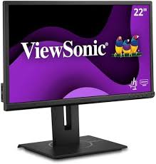 Viewsonic - LED-backlit LCD monitor - 22" - MVA HDMI DP USB VGA Black