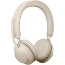 Jabra Evolve2 65 MS Stereo - Auricular - en oreja - Bluetooth - inalámbrico - USB-A - aislamiento de ruido - beige - Certificado para Equipos de Microsoft