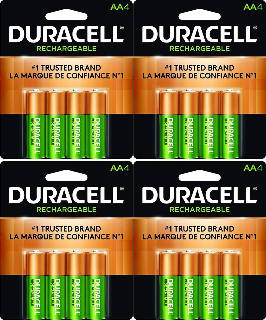 B00FVXT3TK-Duracell 16 pilas AA recargables NiMH precargadas 2500mAh