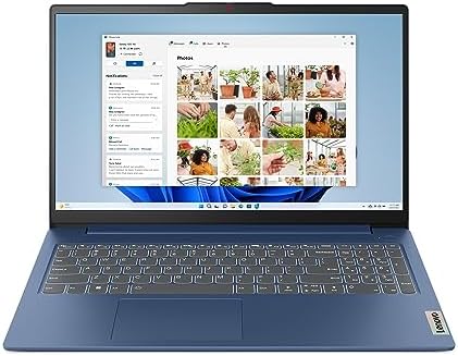 Lenovo IdeaPad Slim 3 - Notebook - 15.6" - Intel Core i5 12450H - 16 GB - 512 GB SSD - Intel UHD Graphics - Windows 11 Home - Blue - Spanish - 1-year warranty