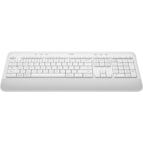 Logitech Signature K650 Wireless Keyboard with Wrist Rest - Off-white - Teclado - inalámbrico - Bluetooth LE - blanco hueso