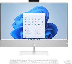 HP Pavilion 27-ca0004la - AMD Ryzen 5 5500U - 512 GB HDD - 27" - AMD Radeon Graphics - Microsoft Windows 11 Home - white - Spanish