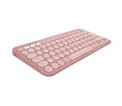 Logitech - Keyboard - Wireless - Rose - Con Bluetooth