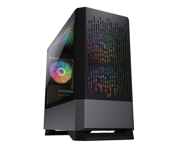 Cougar MG140 Air RGB - MT - micro ATX - panel lateral con ventana (cristal templado) - sin fuente de alimentación - negro - USB/Audio