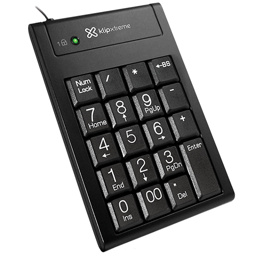 Klip Xtreme KNP-100 Abacus Numeric - Teclado numérico - USB - negro