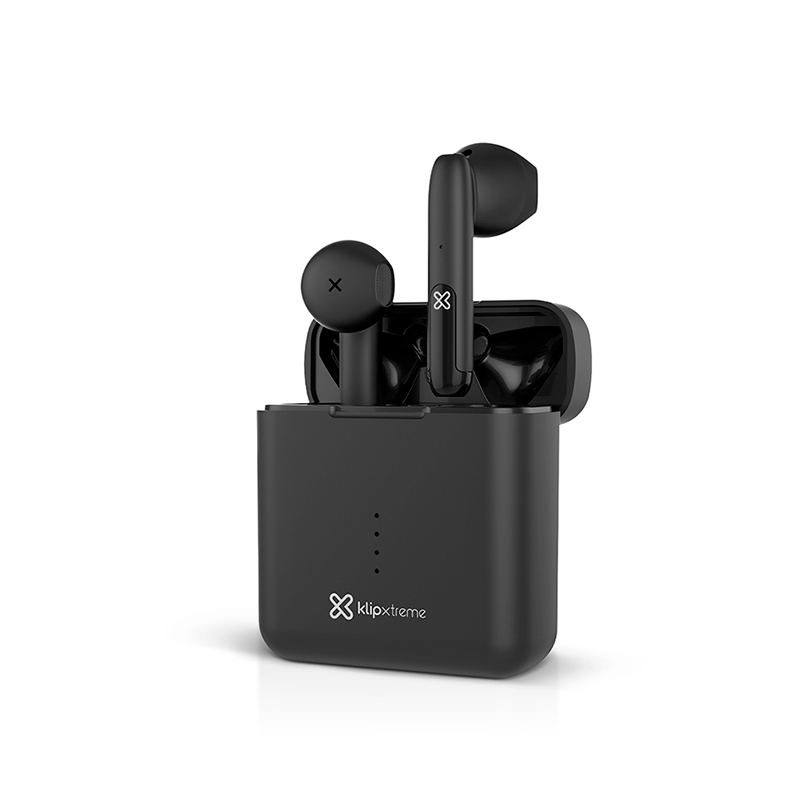 Klip Xtreme TwinTouch KTE-010 - Auriculares internos con micro - en oreja - Bluetooth - inalámbrico - negro