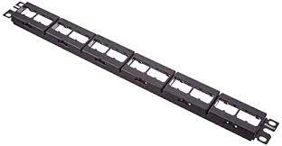CPP24WBLY-Panel de parcheo modular, 24 puertos, PLANO, sin etiqueta, 1 RU (Panduit Pan-Net)