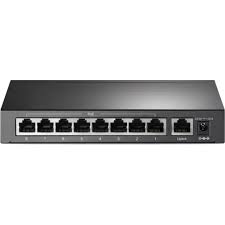 TP-Link TL-SF1009P - Conmutador - sin gestionar - 8 x 10/100 (PoE+) + 1 x 10/100 - sobremesa - PoE+ (65 W)