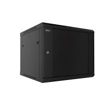 Nexxt Solutions Infrastructure - Wall mount enclosure - SPCC steel / Tempered glass - Black / RAL 9005 - 4U 600X600