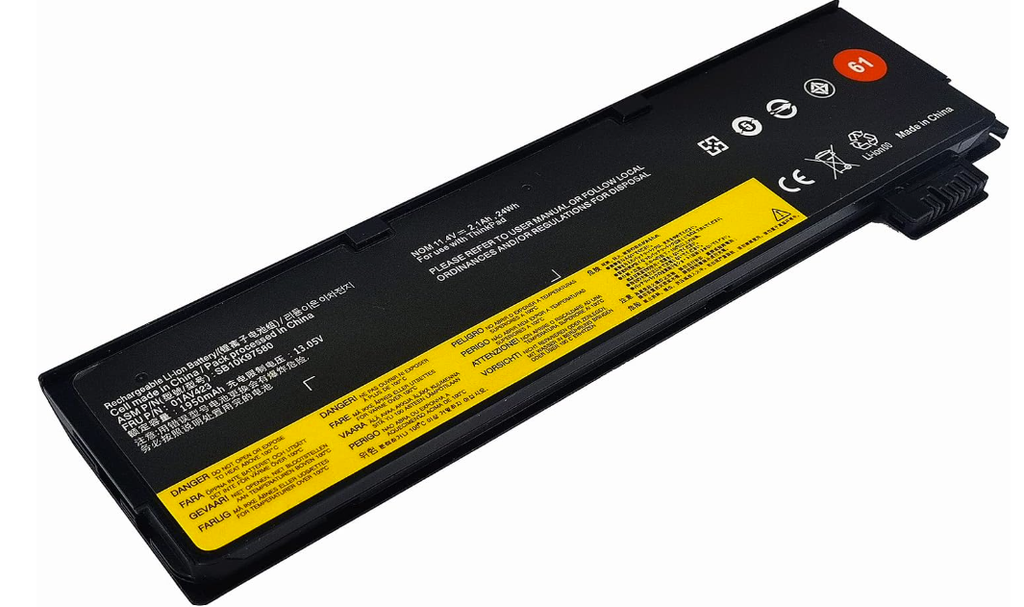 Batería para portátil T470 T580 T570 P52S T470 para Lenovo ThinkPad T570 T580 T470 T480 P51S P52S TP25 Series 61 01AV422 01AV424 SB10K97580 A480 5 195 0mAh 3-Cell