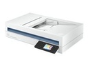 HP ScanJet Enterprise Flow N6600 fnw1 - Escáner de documentos - Sensor de imagen de contacto (CIS) - a dos caras - A4/Legal - 600 ppp x 600 ppp - hasta 50 ppm (mono) / hasta 50 ppm (color) - Alimentador automático de documentos (ADF) (100 hojas) - hasta 8000 exploraciones por día - USB 3.0, Gigabit LAN, Wi-Fi(n)