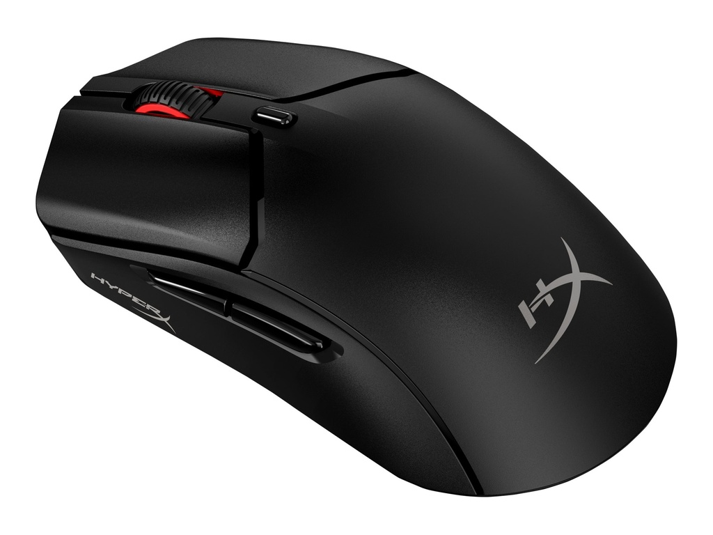 HyperX Pulsefire Haste 2 - Ratón - óptico - 6 botones - inalámbrico, cableado - 2.4 GHz, Bluetooth 5.0 - receptor inalámbrico USB - negro