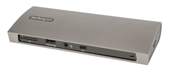 TB4CDOCKUE - Docking Station Thunderbolt 4, PD de 96W, para 1 Monitor de 8K/para 2 Monitores de 4K 60Hz, 3xTB4/USB4, 4xUSB-A/SD/GbE, Replicador de Puertos Thunderbolt 4 para Win o Mac TB3