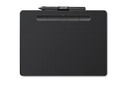 Wacom Intuos Tableta de lápiz creativa Small - Digitalizador - 15.2 x 9.5 cm - electromagnético - 4 botones - inalámbrico, cableado - USB, Bluetooth - negro