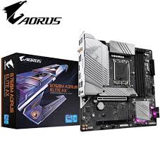 AORUS - B760M ELITE AX - Motherboard - Micro ATX - LGA1700 Socket - Intel B760 - para Celeron / para Pentium / para Core i3 / para Core i5 / para Core i7 - None