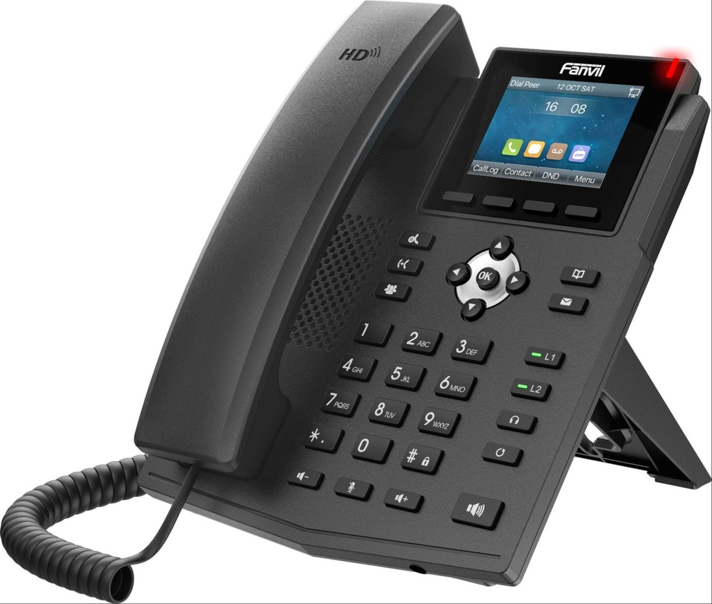 X303G-TELEFONO FANVIL IP EMPRESARIAL LCD 2.4 PUL POE 10/100/1000