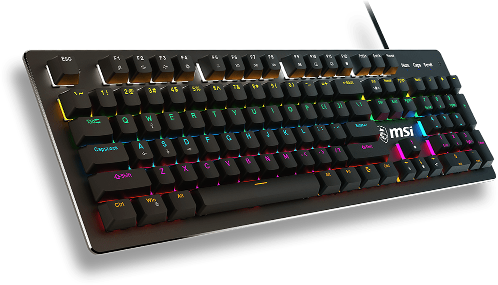 MSI - Keyboard - Wired - Blue - GK300 Mechanical US
