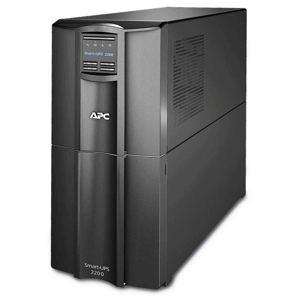 APC Smart-UPS SMT2200C - UPS - CA 110/120/127 V - 1.98 kW - 2200 VA - RS-232, USB - conectores de salida: 10 - Canadá, Estados Unidos - negro - con APC SmartConnect