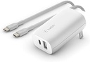 Belkin - Adaptador de corriente - tecnología PPS - 20 vatios - 3 A - Fast Charge, Suministro de energía 3.1 (24 pin USB-C) - blanco - para Apple iPhone 14, 14 Plus, 14 Pro, 14 Pro Max