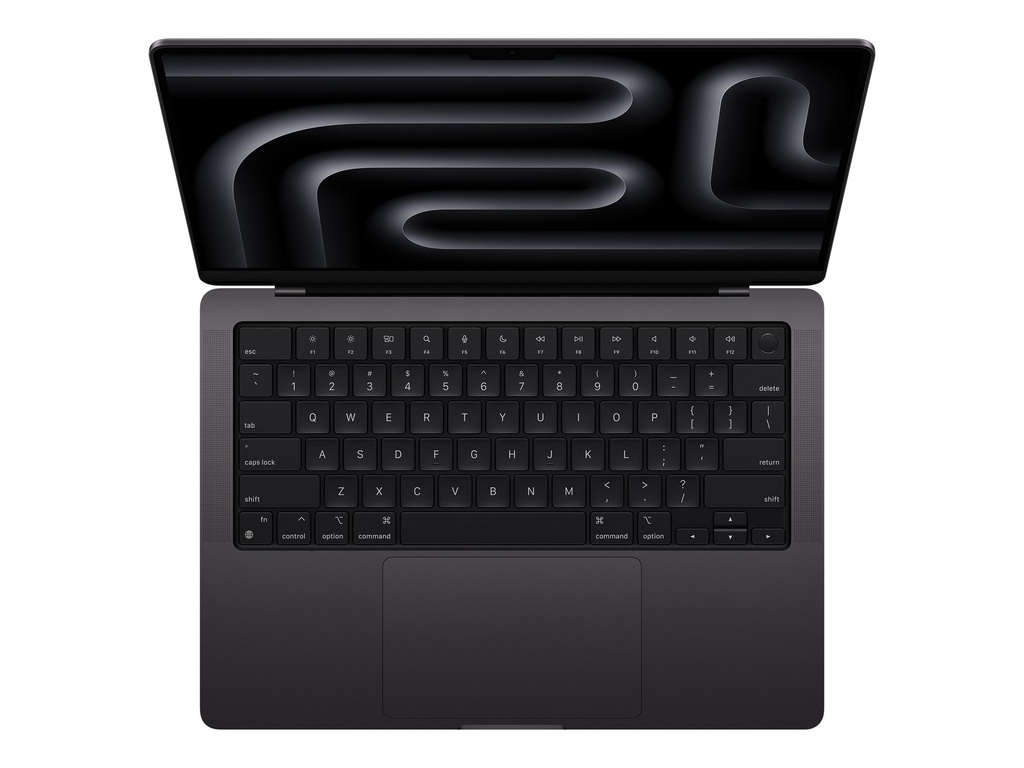Apple MacBook Pro - M3 Pro - M3 Pro 18-core GPU - 18 GB RAM - 1 TB SSD - 14.2" 3024 x 1964 @ 120 Hz - 802.11a/b/g/n/ac/ax (Wi-Fi 6E), Bluetooth - negro espacial - kbd: EE. UU.