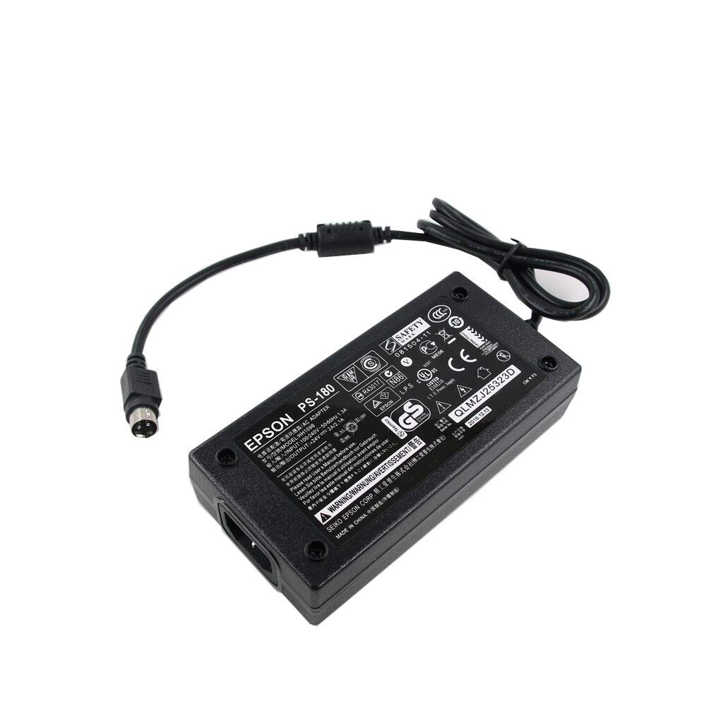 Adaptador de CA de 24 V de repuesto para Epson PS-180 PS-170 PS-150 PSA242 C32C825343 M159A M159B M235A M129C TM-T88II TM Series T88III POS Impresora Cable de alimentación de cargador CC