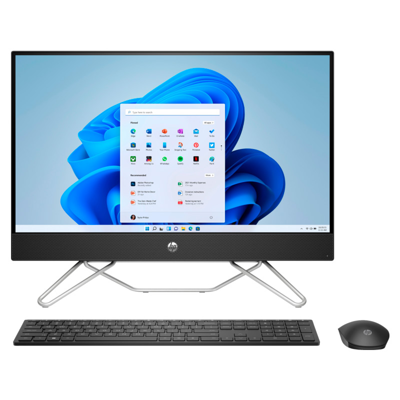 HP 24-cb1028la - All-in-one - Intel Core i5 I5-1235U - 512 GB HDD - 23.8" - FreeDOS - Black - Spanish