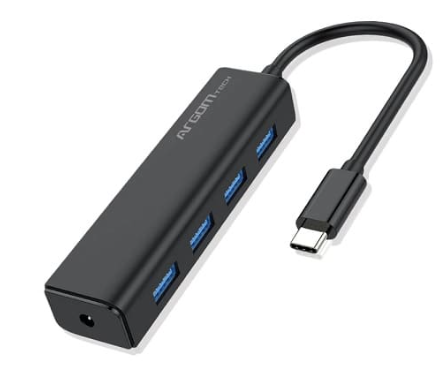 ARG-UB-0090 - HUB ARGOM MINI 4PTS USB 3.0 A USB-C