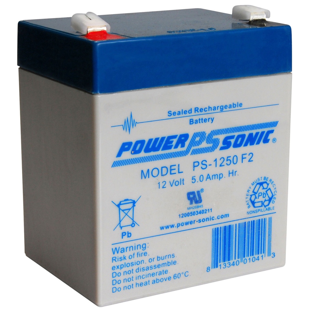 PS-1250 F2-BATERIA REC. 12V-5A