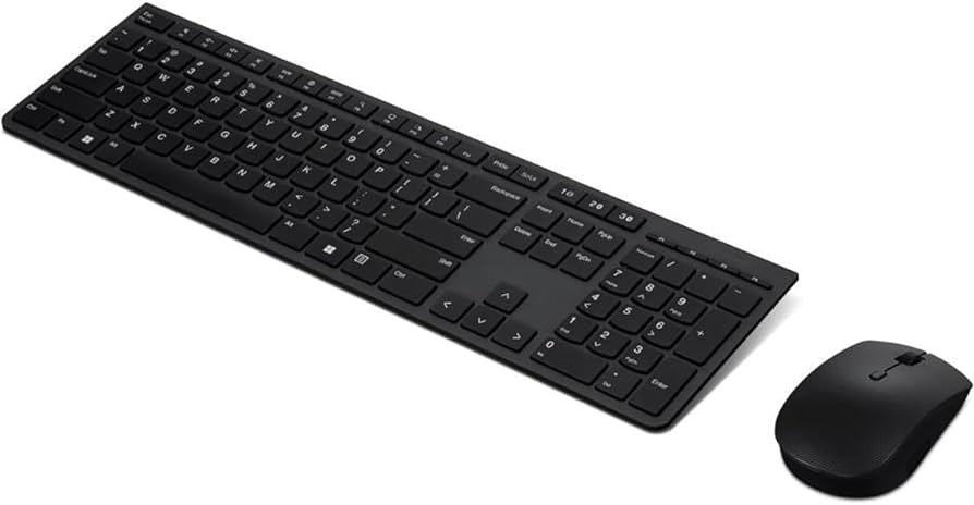 Lenovo - Keyboard and mouse set - Spanish - Wireless